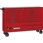 Teng Pro35™ 64in ROLLER CABINET 15 Drawers Red