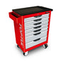 Toptul Tool Trolley 7 Draw Red 5xMedium 2xLarge Draws 687x459x857m Toptul TCAC0702