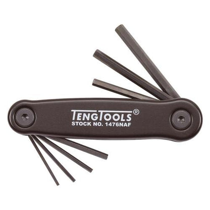 Teng 7pc Fold-Up AF Hex Key Set - 1/16-7/32in