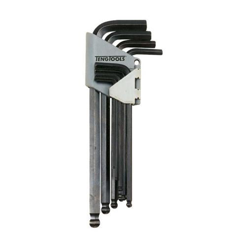 Teng 9pc Ball-End AF Hex Key Set - 5/64-3/8in