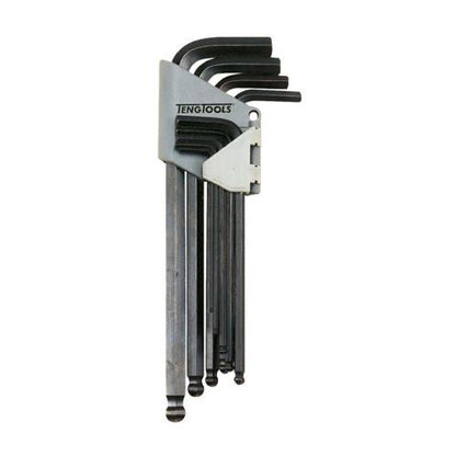 Teng 9pc Ball-End AF Hex Key Set - 5/64-3/8in