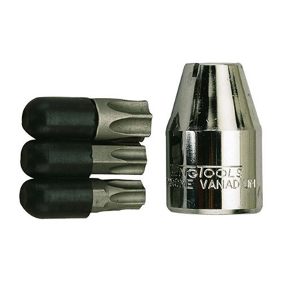 Teng 4pc 1/2in Dr. Torx Bit Set-Tx45-Tx55