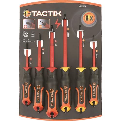 Tactix Screwdriver Insulated 6Pc Set