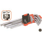 Tactix 9pc Hex Key Ball Point End Set-Metric