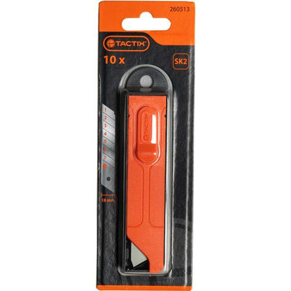 Tactix Knife Blade Snap-off 10pc 18mm