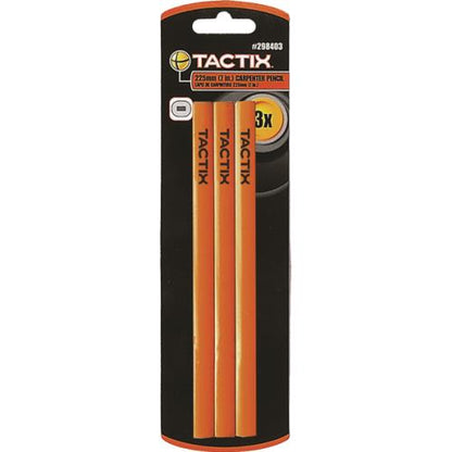 Tactix Pencil Carpenter 3pc 175mm/7in Square