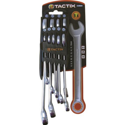 Tactix 9pc Combination Spanner Set - Metric