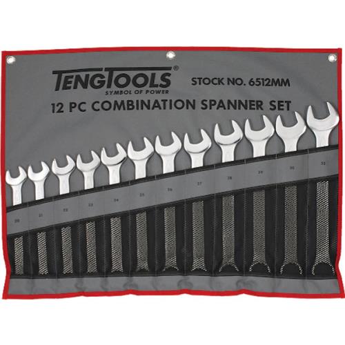 Teng 12pc Combination Metric Spanner Set w/Wallet 20-32mm