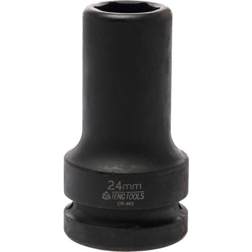 Teng 1in Dr. Thin Wall Deep Impact Socket 24mm Din
