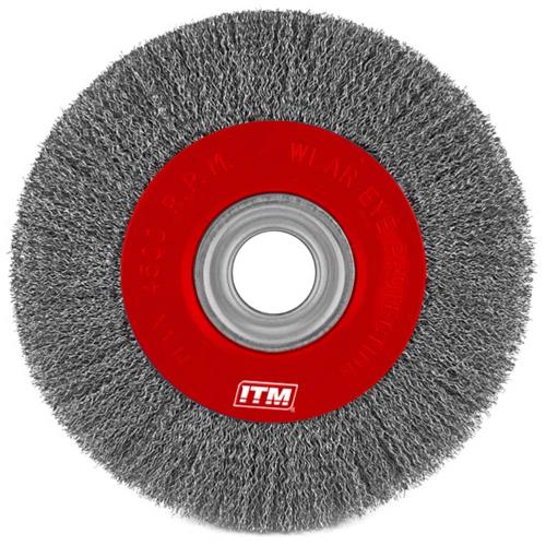 ITM Crimp Wire Wheel Brush Stainless Steel 200 x 20mm