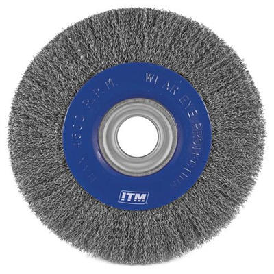 ITM Crimp Wire Wheel Brush Steel 200 x 20mm