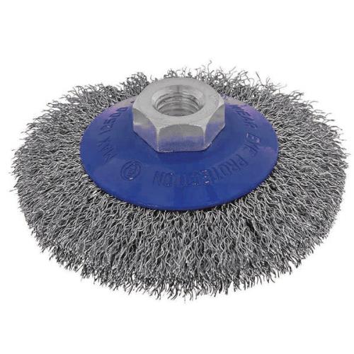 ITM Crimp Wire Bevel Brush Steel 100mm