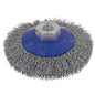 ITM Crimp Wire Bevel Brush Steel 100mm