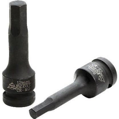 Teng 1/2in Dr. Hex Bit Impact Socket 19mm DIN
