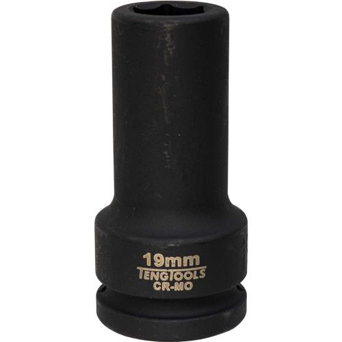Teng 3/4in Dr. Deep Impact Socket 19mm DIN