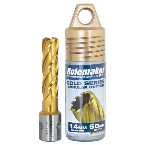 Holemaker Uni Shank Tinite (Tin) Cutter 14mmx50mm