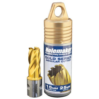 Holemaker Uni Shank Tinite (Tin) Cutter 15mmx25mm