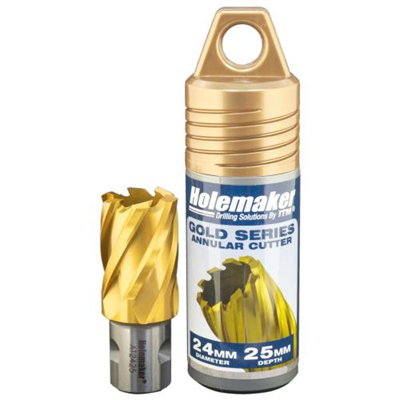 Holemaker Uni Shank Tinite (Tin) Cutter 24mmx25mm