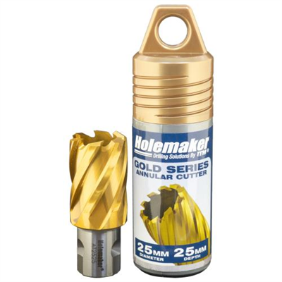 Holemaker Uni Shank Tinite (Tin) Cutter 25mmx25mm