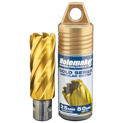 Holemaker Uni Shank Tinite (Tin) Cutter 25mmx50mm