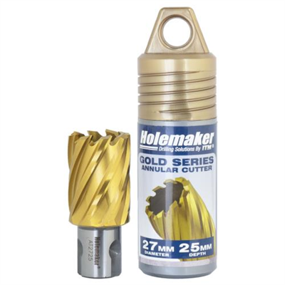 Holemaker Uni Shank Tinite (Tin) Cutter 27mmx25mm