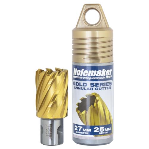 Holemaker Uni Shank Tinite (Tin) Cutter 27mmx25mm