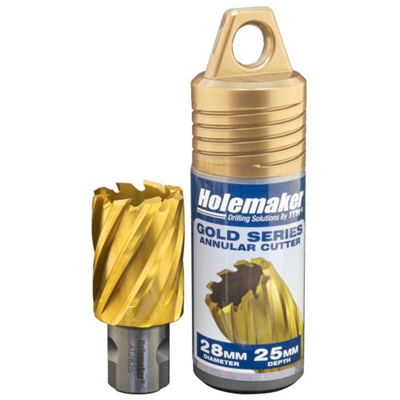 Holemaker Uni Shank Tinite (Tin) Cutter 28mmx25mm
