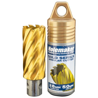 Holemaker Uni Shank Tinite (Tin) Cutter 28mmx50mm