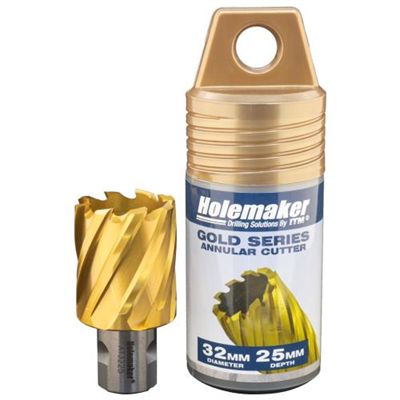 Holemaker Uni Shank Tinite (Tin) Cutter 32mmx25mm