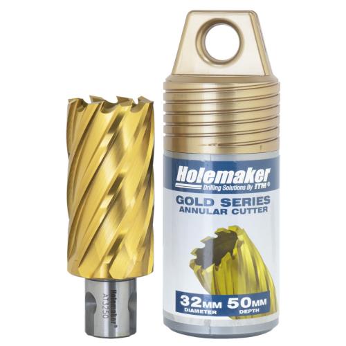 Holemaker Uni Shank Tinite (Tin) Cutter 32mmx50mm