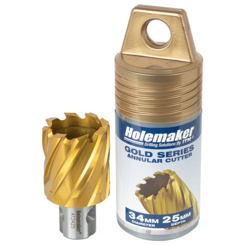 Holemaker Uni Shank Tinite (Tin) Cutter 34mmx25mm