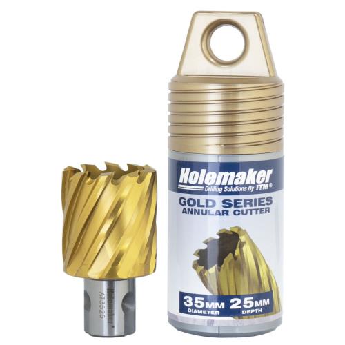 Holemaker Uni Shank Tinite (Tin) Cutter 35mmx25mm
