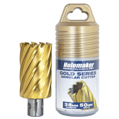 Holemaker Uni Shank Tinite (Tin) Cutter 38mmx50mm