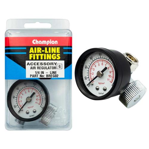 Champion in-Line Regulator With Gauge