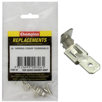Champion Male Push-On 2-Way Connector -10pk