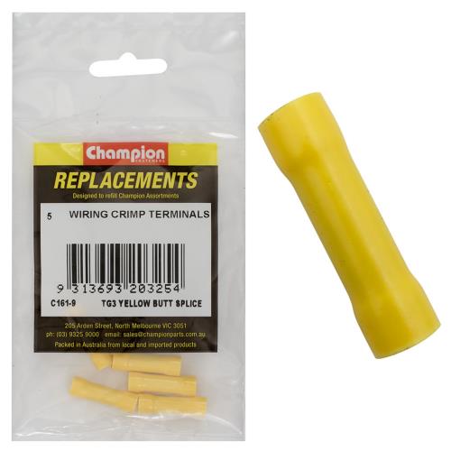 Champion Yellow Cable Connector -5pk
