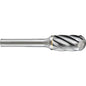 Holemaker Carbide Burr 1/4x5/8inx1/4in Round Radius End AC