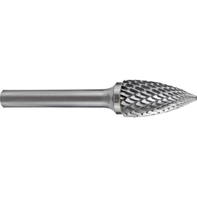 Holemaker Carbide Burr 1/4x5/8inx1/4in Tree Pointed End DC