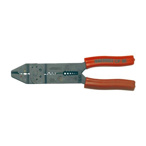 Teng 9in Crimping / Wire Stripper (Red)