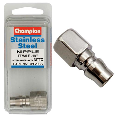 Champion 1/4in Female Nipple Nitto Interchange  -304/A2