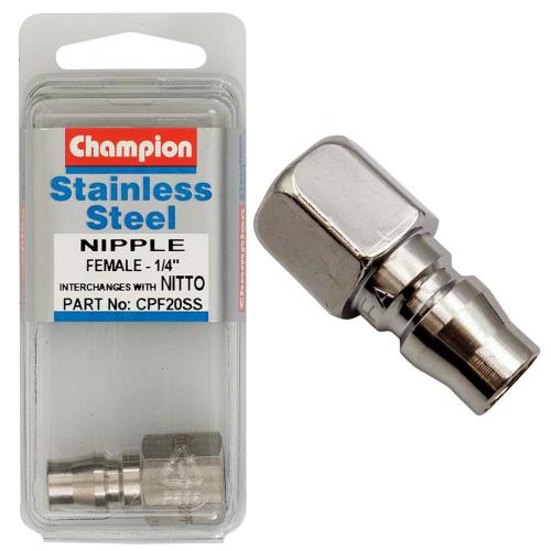 Champion 1/4in Female Nipple Nitto Interchange  -304/A2