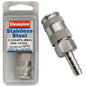 Champion 3/8in Hose Barb Coupling Nitto Interchange  -304/A2