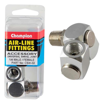 Champion Universal Swivel Joint 1/4in M/F
