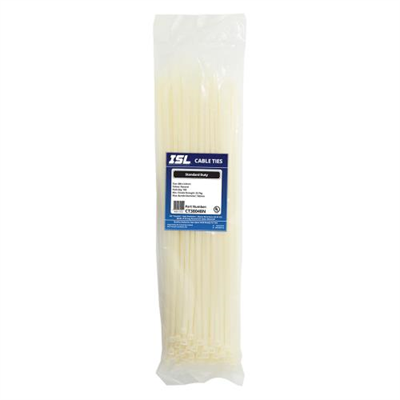 ISL 380 x 4.8mm Nylon Cable Tie - Nat. - 100pk