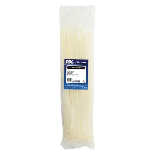 ISL 380 x 4.8mm Nylon Cable Tie - Nat. - 100pk