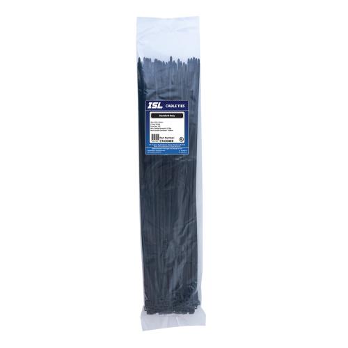 ISL 430 x 4.8mm UV Nylon Cable Tie - Blk. - 100pk