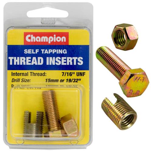 Champion S/Tapp. Thread Insert - 7/16in UNF -1pk