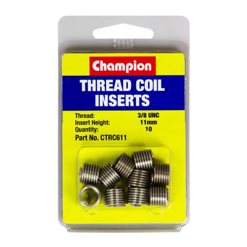Champion 3/8in UNC x 11mm Thread Insert Refills -10pk