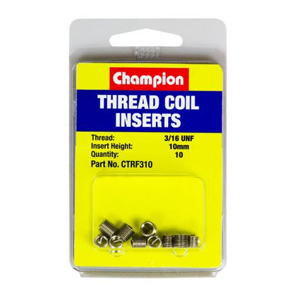 Champion 3/16in UNF x 10mm Thread Insert Refills -10pk