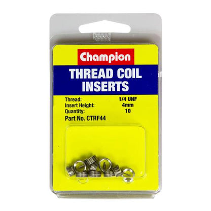 Champion 1/4in UNF x 4mm Thread Insert Refills -10pk